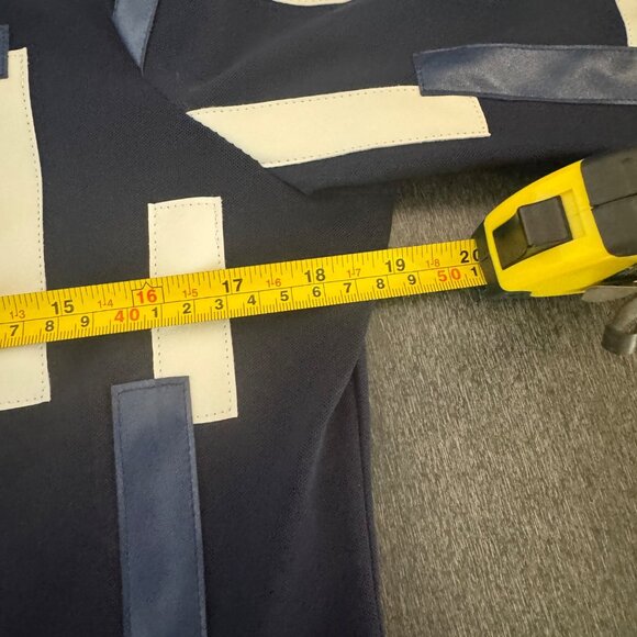 Travelers by Chico's Women's Jacket Faux Leather Striped Sheer Full Zip, Size 0 - Picture 6 of 6